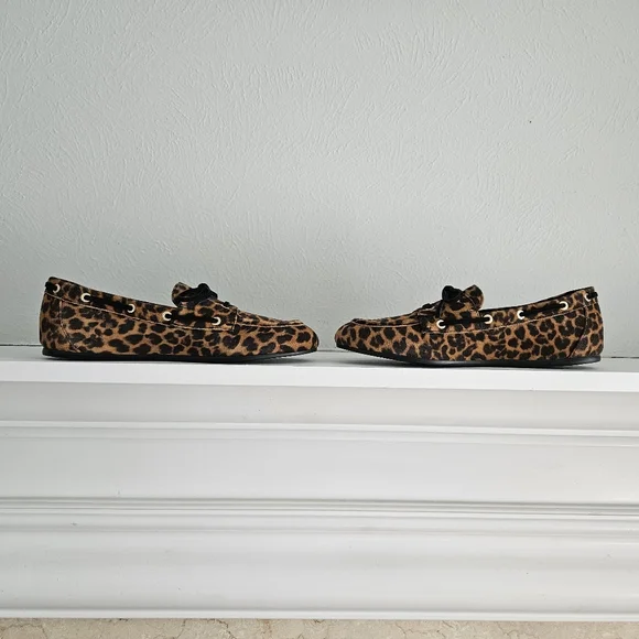 NWOT Stuart Weitzman Tinsley Leopard Moccasins/Loafers - Picture 9 of 14